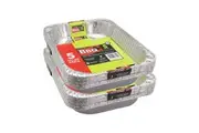 10pc Lemon & Lime 45.5cm Disposable Aluminium Foil BBQ Oven Roasting Baking Tray