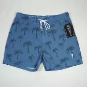 Mad Pelican Jeremiah Swim Trunk Short Mens Large Board Shorts Scratchy Palms NEW