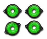 4 SET 24V LED GREEN MOVING SIDE MARKER OUTLINE INDICATORS TRAILER WAGON CHASSIS
