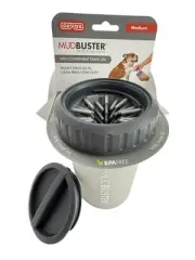 Dexas NEW Medium Mudbuster w/ Tavel Lid Portable Dog Paw Mud Dirt Washer Cleaner