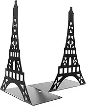 2Pcs Metal Bookends Reusable Book Organizer for Shelves Non Slip Book Holders for Office Home Library Study Decor Crafted Metal Design