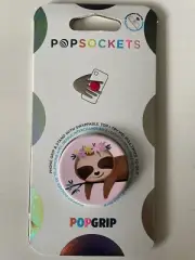 PopSockets Pop Grip Cute Happy Sweet Sloth New!