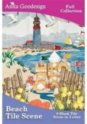 Anita Goodesign Beach Tile Scenes Embroidery Machine Design CD NEW 143AGHD