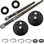 East Lake Axle replacement for rear Axle and Brake Hub Drum Assembly Kit E-Z-GO Electric 1982+ / Gas 2 cycle 1982 1993