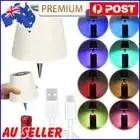 2Pcs Wireless Bottle Lamp Rechargeable Warm Light & RGB Touch LED Lamp (White)