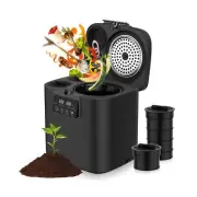 Electric Compost Bin Kitchen 4L Capacity Composter Bins Outdoor Indoor with T...