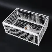 MAAOBR Pigeon Trap, Chicken Bird Trap Cage with Escape-Proof Design, Portable Pigeon Coop with One-Way Entry, Humane Four Door Pigeon Cage, Chicken and Bird Trap Cage, Easy Assembly(70x40x26cm)