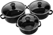 KOCKSHION 1 Set Enamel Saucepan with Handles Vintage Cooking Pots for Home Kitchen Versatile Double Handled Stockpot for Stews and Soup Compact Cookware