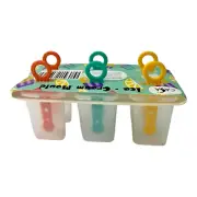 6-pcs Homemade Cream Lolly Pop Maker Mold Tray Frozen Popsicle Dessert Ice Stick