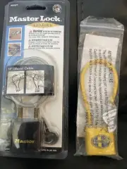 Master Lock 99DSPT/ Moss berg. Steel Cable Gun Lock Keyed Different Padlock