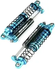 Adjustable oil L=93MM metal negative pressure shock absorber double damper for 1/10 RC Car Parts Truck Crawler SCX10 TRX-4 D90(Blue 2pcs)