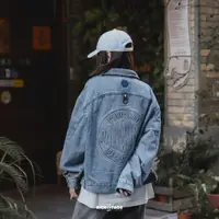 在飛比找蝦皮商城優惠-PALLADIUM DENIM JACKET 藍 單寧 多口