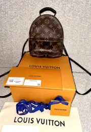 Louis Vuitton Palm Springs Backpack Mini Brown Canvas Monogram NEW!