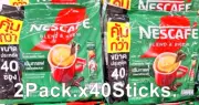 2Packs.x 40Sticks.. Nescafe BLEND&BREW Instant Coffee Mixed Milk Arabica Robusta