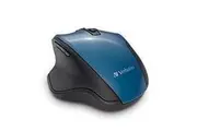 Verbatim Silent Ergonomic Wireless LED Mouse - Blue [70244]