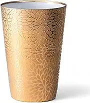 J-Kitchens Select 896537 Ultra Thin Tumbler, Gold, Kaiseku, Wooden Box, 12.5 fl oz (370 ml), Made in Japan