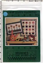 "Scrap Happy Flowers" ©1993 Mumm's the Word Quilting Sewing Craft Pattern NEW