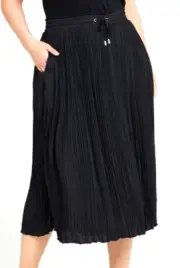TS TAKING SHAPE plus size S / 16 Luxe Tier Skirt floaty black A-line NWT rrp$140