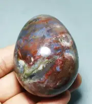 Raw NATURAL OCEAN JASPER QUARTZ agate Crystal Sphere Egg Madagascar