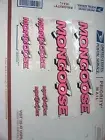 NOS OLD SCHOOL MONGOOSE Series BMX Bike Bicycle Sticker Decal