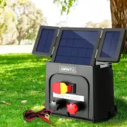 Giantz 3Km Electric Fence Energiser PET Solar Energizer Farm Animal 0.1J