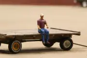 1/64 3D Printed Figure with Cap short sleeves Sitting