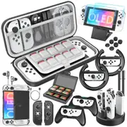 25 In 1 Accessories Kit With Carrying Case For Switch Oled Model