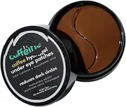 Coffee Hydrogel Under Eye Patches for Dark Circles | Cooling Under Eye Patch Mask with Caffeine & Hyaluronic Acid for Instant Hydration & De-Puffing | 15 Pairs