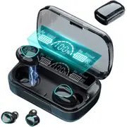 TWS Bluetooth 5.3 Wireless Earbuds Waterproof LED Display Earphones