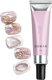 Multifunctional Builder Nail Gel, Strong Press On Nail Adhesive, Transparent UV Nail Glue, Long Lasting Nail Gel for Women, UV Nail Glue for Press-on Nails, Nail Adhesive Gel for Nails,