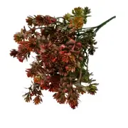 Artificial Succulent Leaf Greenery Bush - Red