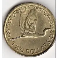 在飛比找蝦皮購物優惠-2 美元新西蘭硬幣 1990-2019 年