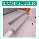 Gray Bath Toy Holder Splash Guard - 3 Ft Play Shelf with Water Barrier