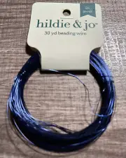 Hilde & Jo Blue Beading Craft Wire 26-Gauge 30 Yds