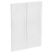 Kaboodle 900mm Provincial White Alpine Medium Pantry Door - 2 Pack