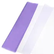 19" by 5.5 Yard Tulle Fabric Backdrop Curtains for Decor Wedding, Purple