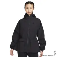 在飛比找Yahoo奇摩購物中心優惠-【下殺】Nike 連帽外套 女裝 縮腰 防潑水 黑【運動世界