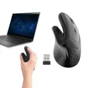 Bluetooth Wireless Vertical Ergonomic Mouse Optical 2.4 Ghz 2400 DPI for Laptop