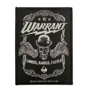 WARRANT - 'Louder Harder Faster' Patch