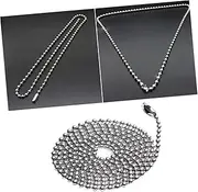 [Anneome] Sturdy Stainless Steel Necklace Ball Chain Connector Clasp Suitable for Tag Spelling Tile Diy Projects