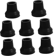 HAKIDZEL 8Pcs Heavy Duty Slip Walking Cane Tips Rubber Replacement for Crutches Walking Sticks Durable Nonslip Performance for Elderly Mobility Aid Users