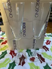 Krosno Polish Chrystal Set Of 6 Champagne Glasses