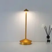 ANYHOUZ Hotel Lightning Lamp Gold Type-C Rechargeable Table Lamp Creative Dining Touch Led Decorative Lamp