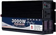 High Efficiency Pure Sine Wave Inverter Charger 3000W 4000W 5000W DC 12V/24V/48V/60V/72V to AC 120V/240V,Solar Power Inverter Car Inverter with AC Outlets & LCD Display,3000w,24V to 110V