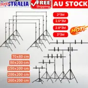 Heavy-Duty Photo Backdrop Stand Kit Studio T-Shape Background Support + Clamp