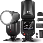 NEEWER Z2-N 2.4G TTL round Head Flash Speedlite for Nikon, Upgraded UI, 2 Adjust