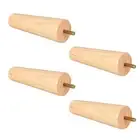 4 Pcs Wooden Furniture Feet Leg Table Replacement Legs Modern Tapered