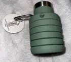 Mayim Collapsible Water Bottle - Food Grade Silicone -200-550ml -Green NWT-a-1