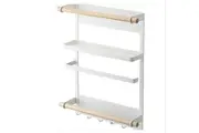 Kitchen Organiser Rack Fridge Magnetic Paper Towel Holder With Hooks