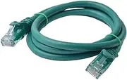 8Ware Cat6a UTP Snagless Ethernet Cable, Green, 1m Length